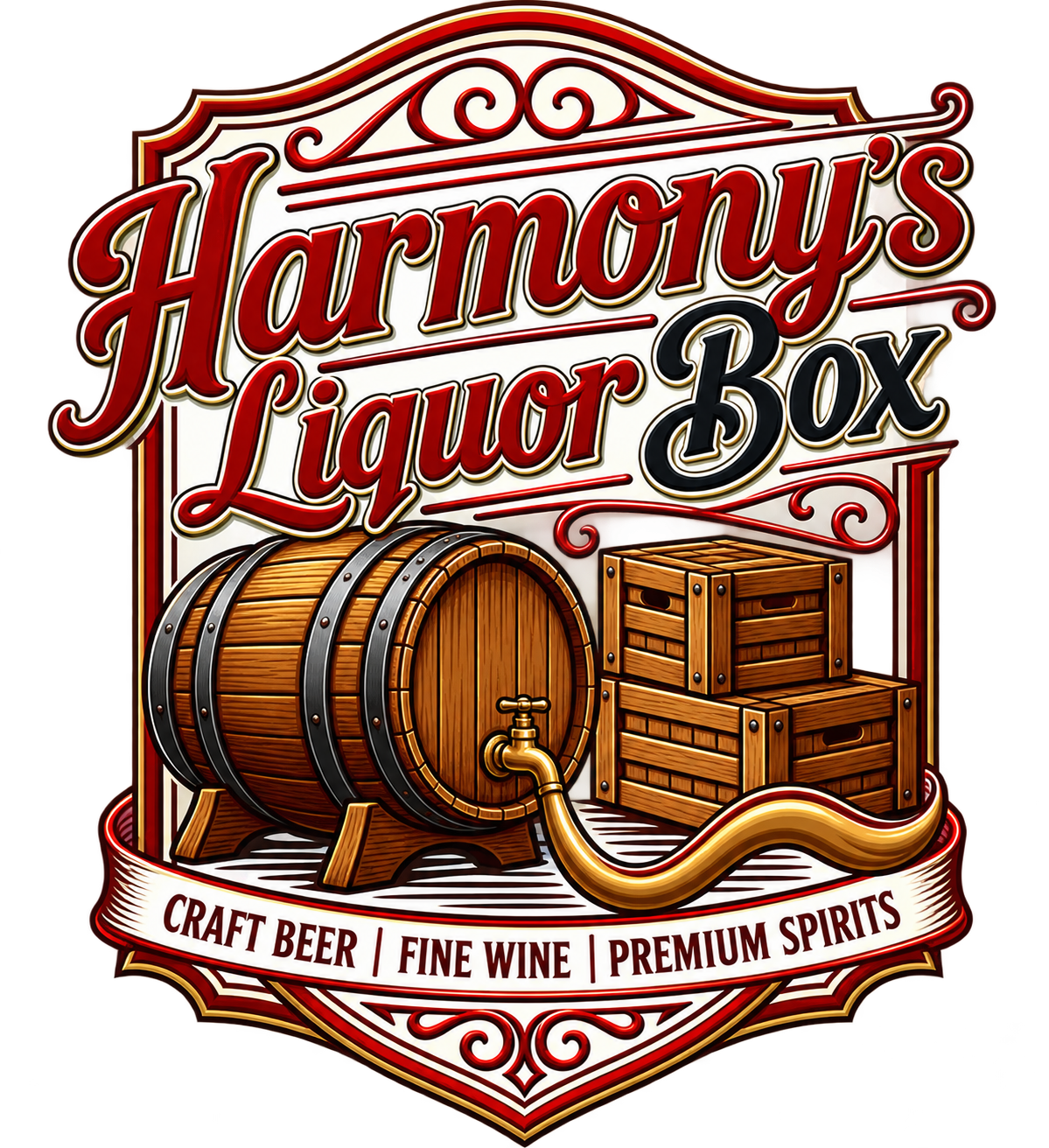 Harmony's Liquor Box Logo